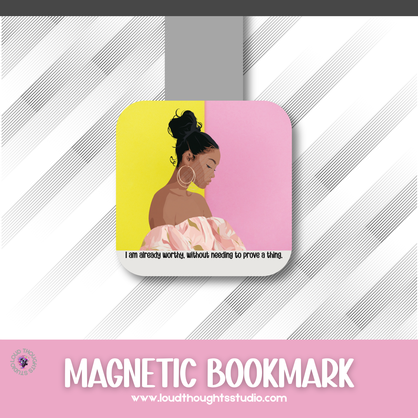 Magnetic Affirmation Bookmarks - With All Self-Respect Collection