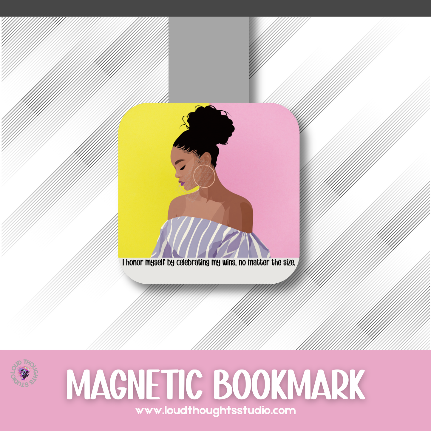 Magnetic Affirmation Bookmarks - With All Self-Respect Collection