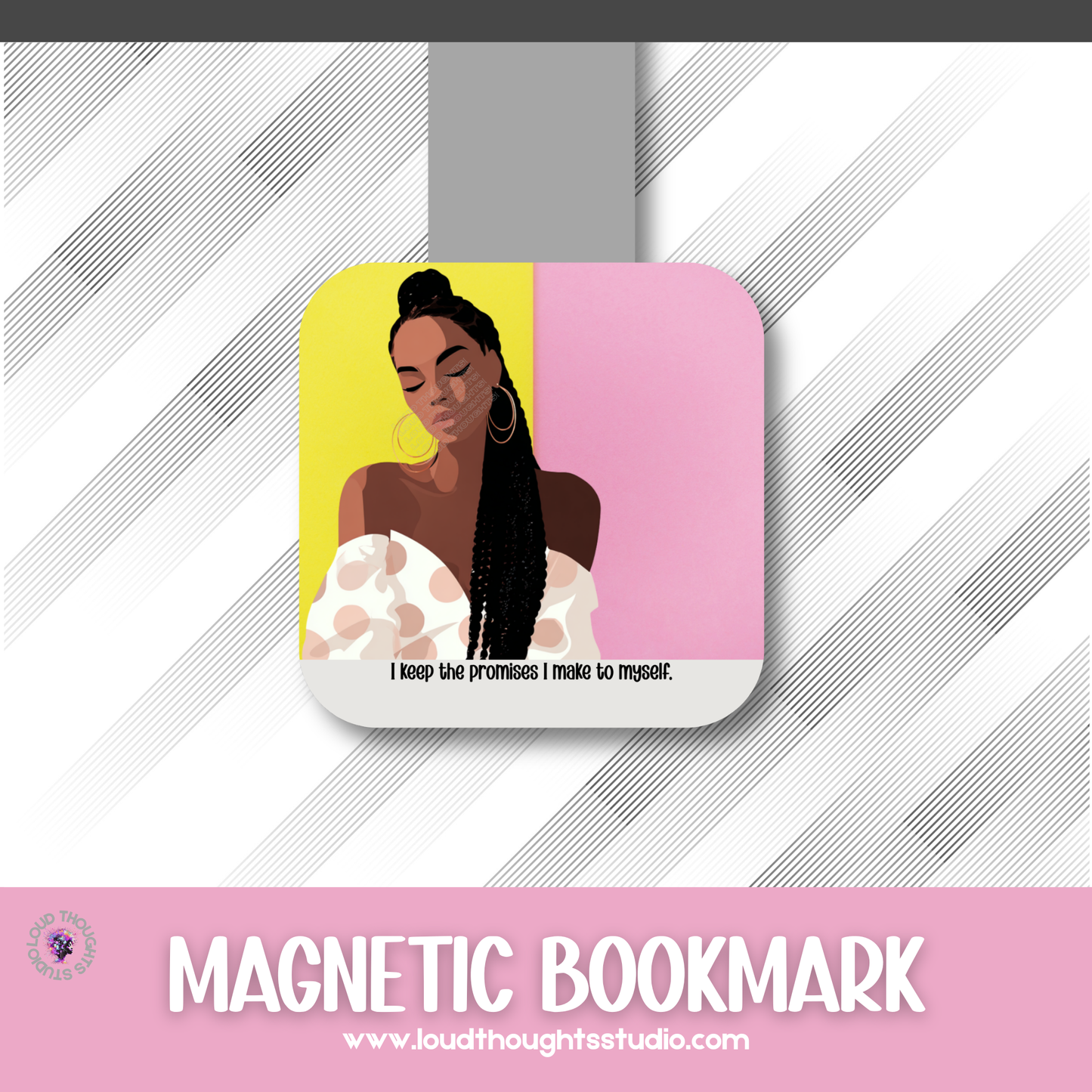 Magnetic Affirmation Bookmarks - With All Self-Respect Collection