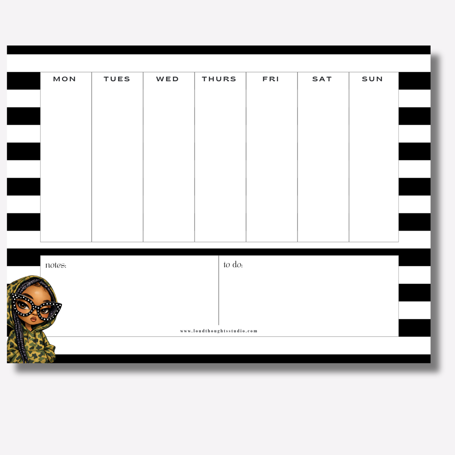 Weekly Planner Notepads - Hood Intentions Collection