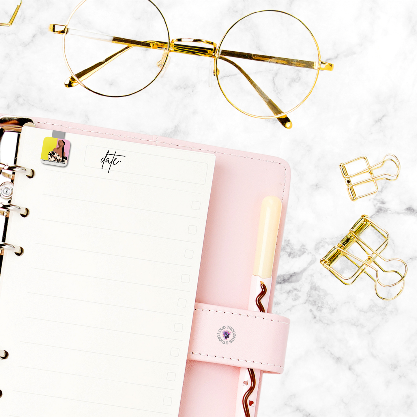 Magnetic Affirmation Bookmarks - With All Self-Respect Collection