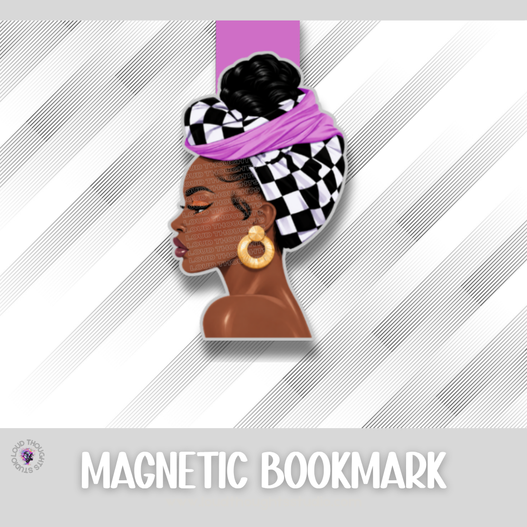 Hoops & Headwraps Magnetic Bookmarks