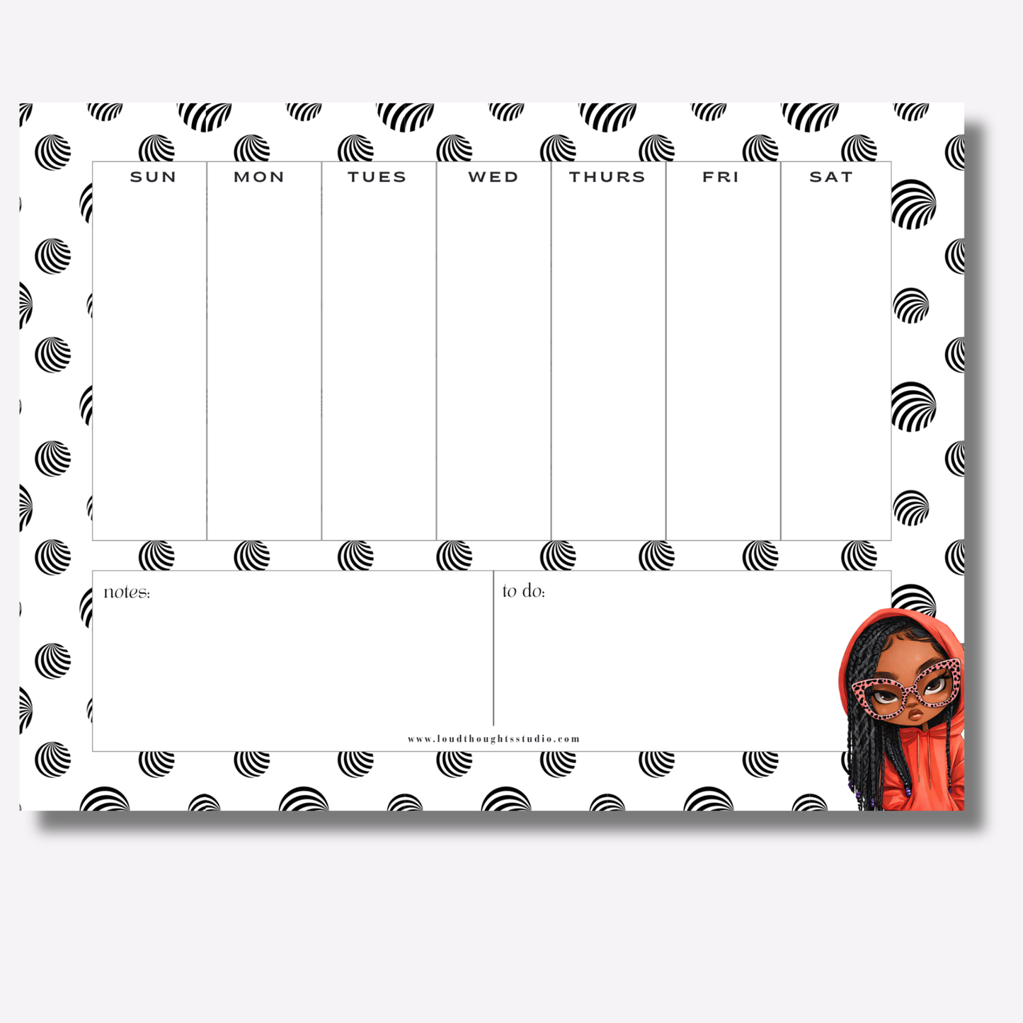 Weekly Planner Notepads - Hood Intentions Collection