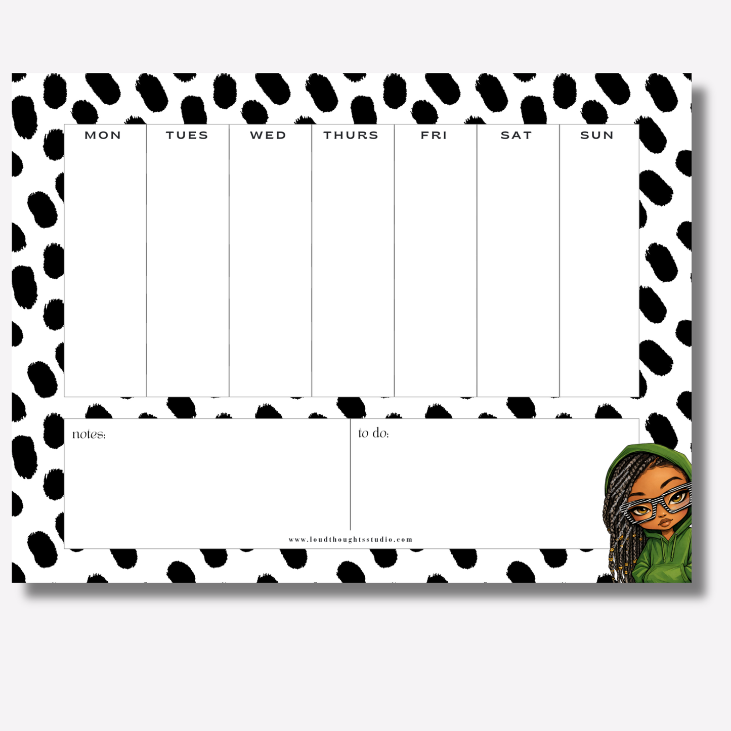 Weekly Planner Notepads - Hood Intentions Collection