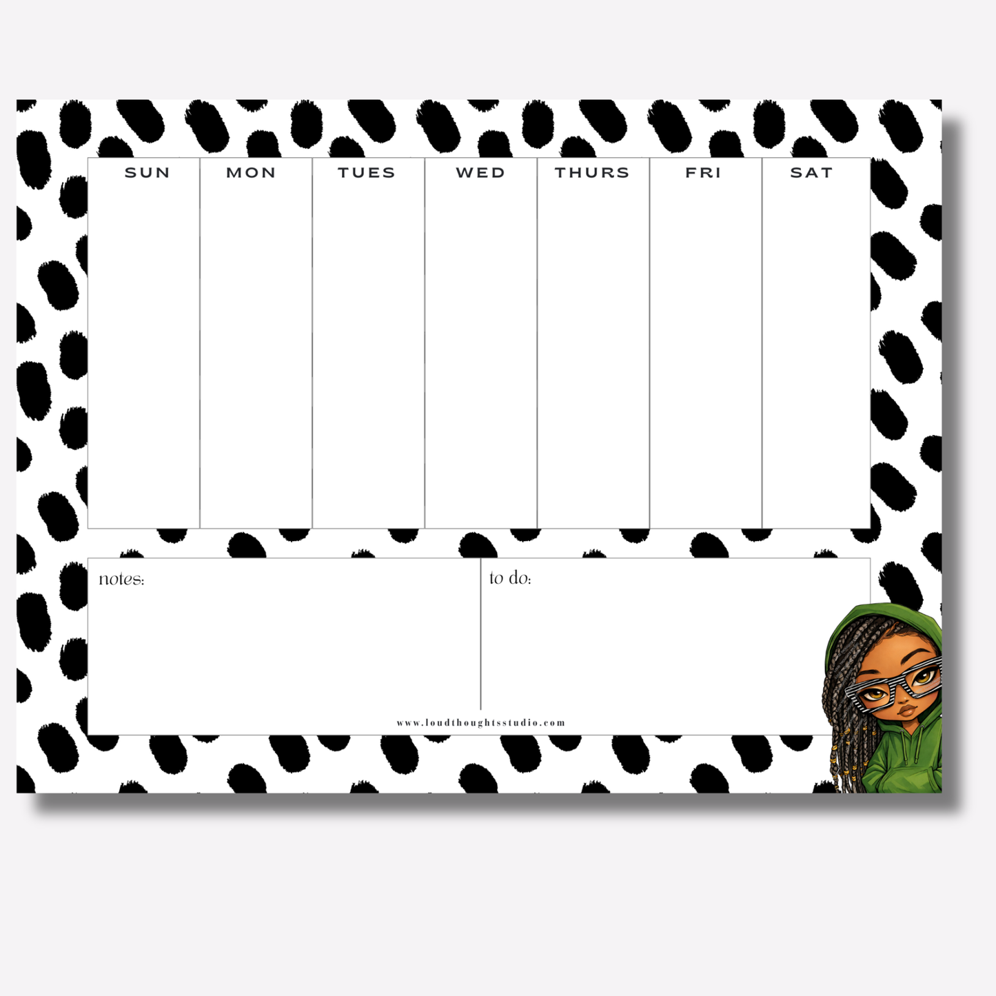 Weekly Planner Notepads - Hood Intentions Collection