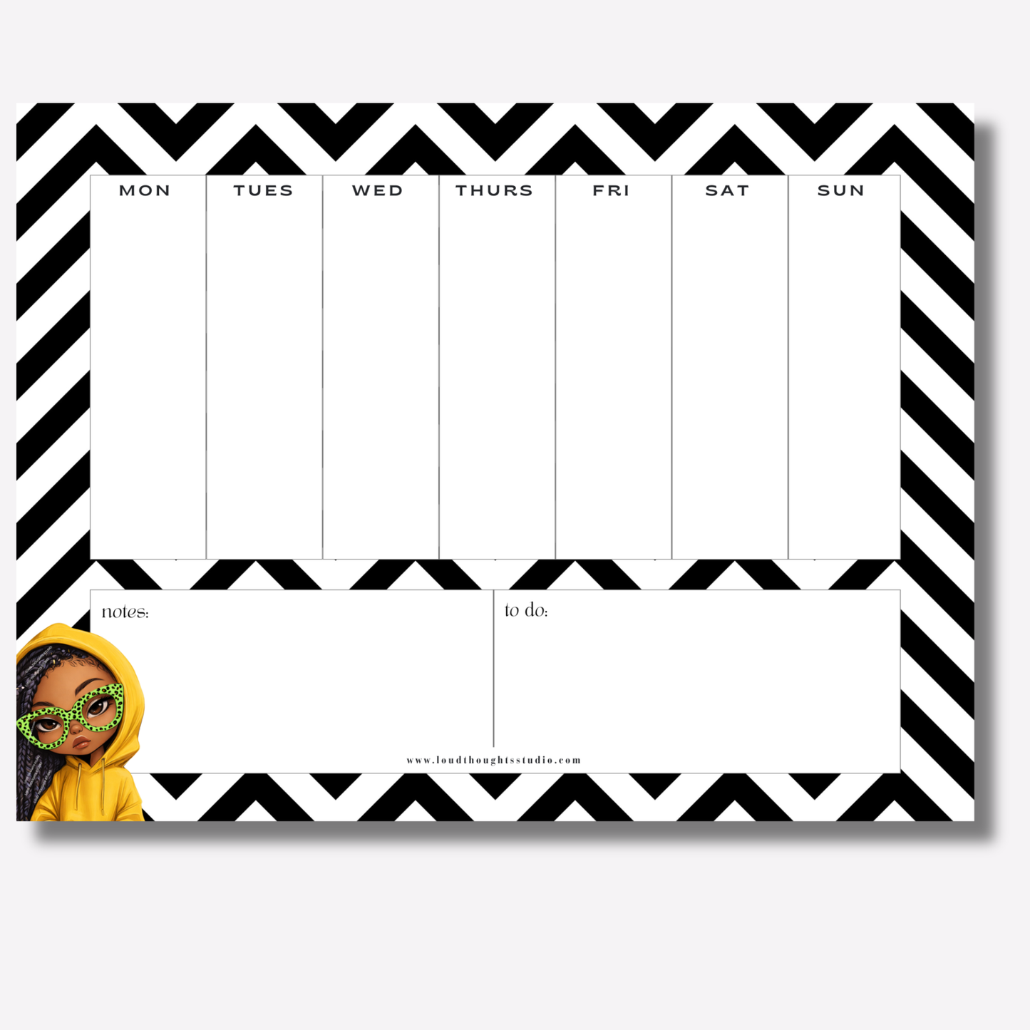 Weekly Planner Notepads - Hood Intentions Collection