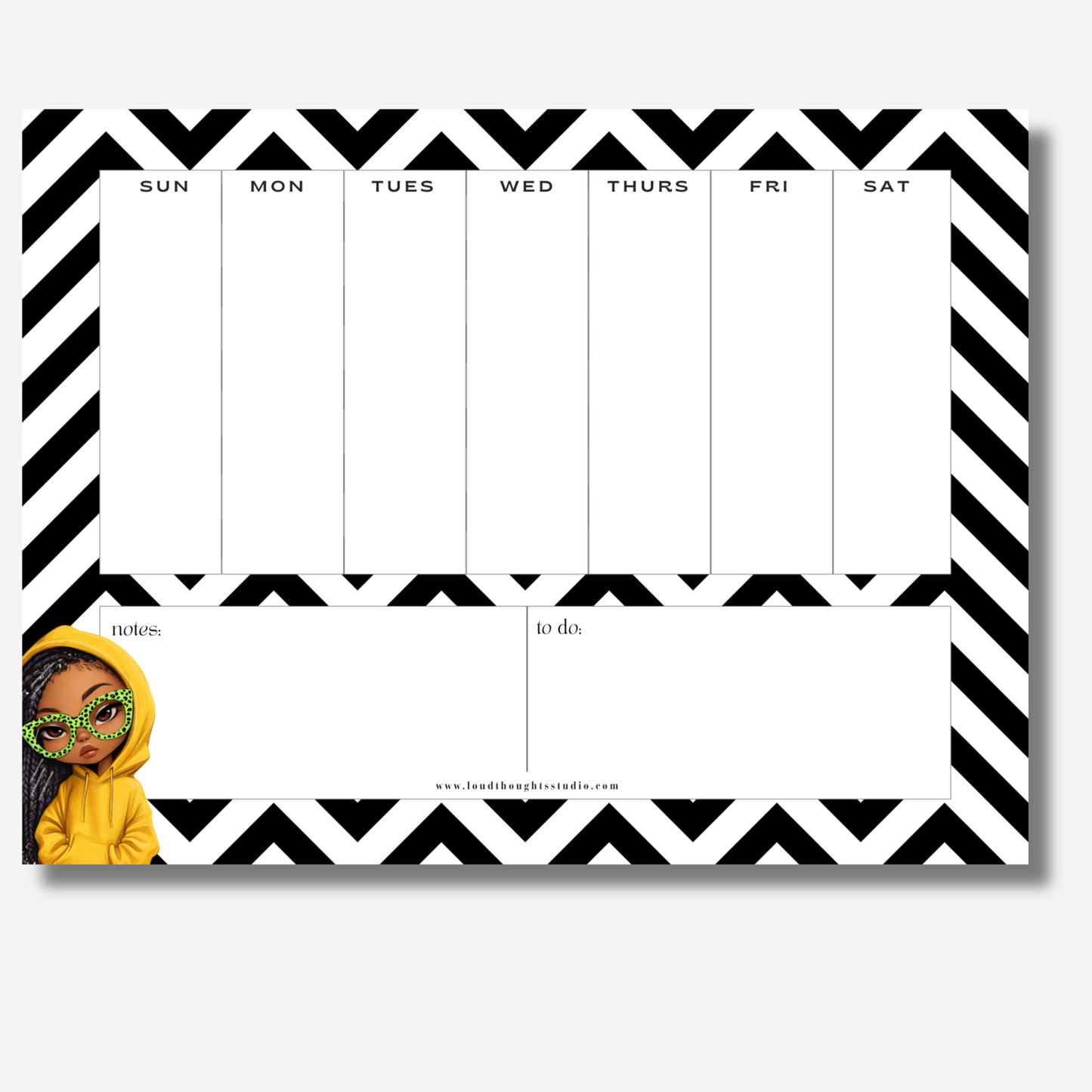 Weekly Planner Notepads - Hood Intentions Collection