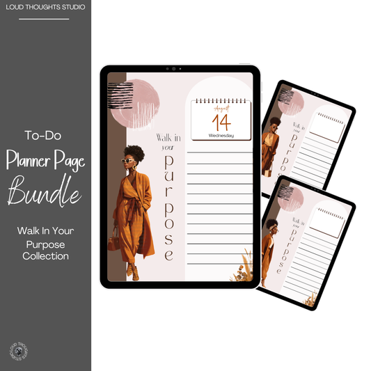 3-Page To-Do Planner Bundle - Walk In Your Purpose