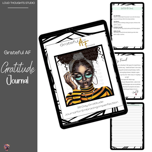 Gratitude Journal - Grateful AF (And Flawed)