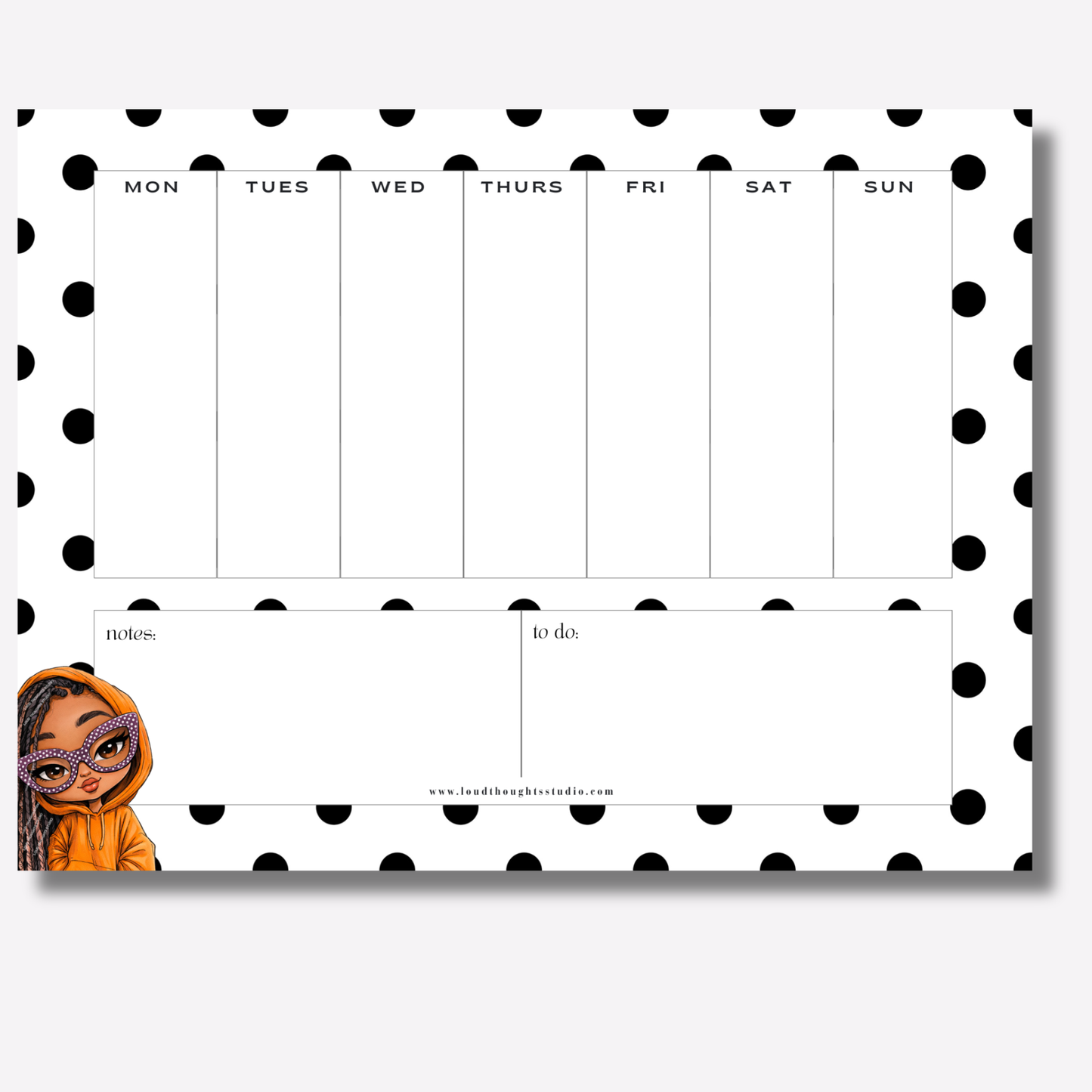 Weekly Planner Notepads - Hood Intentions Collection
