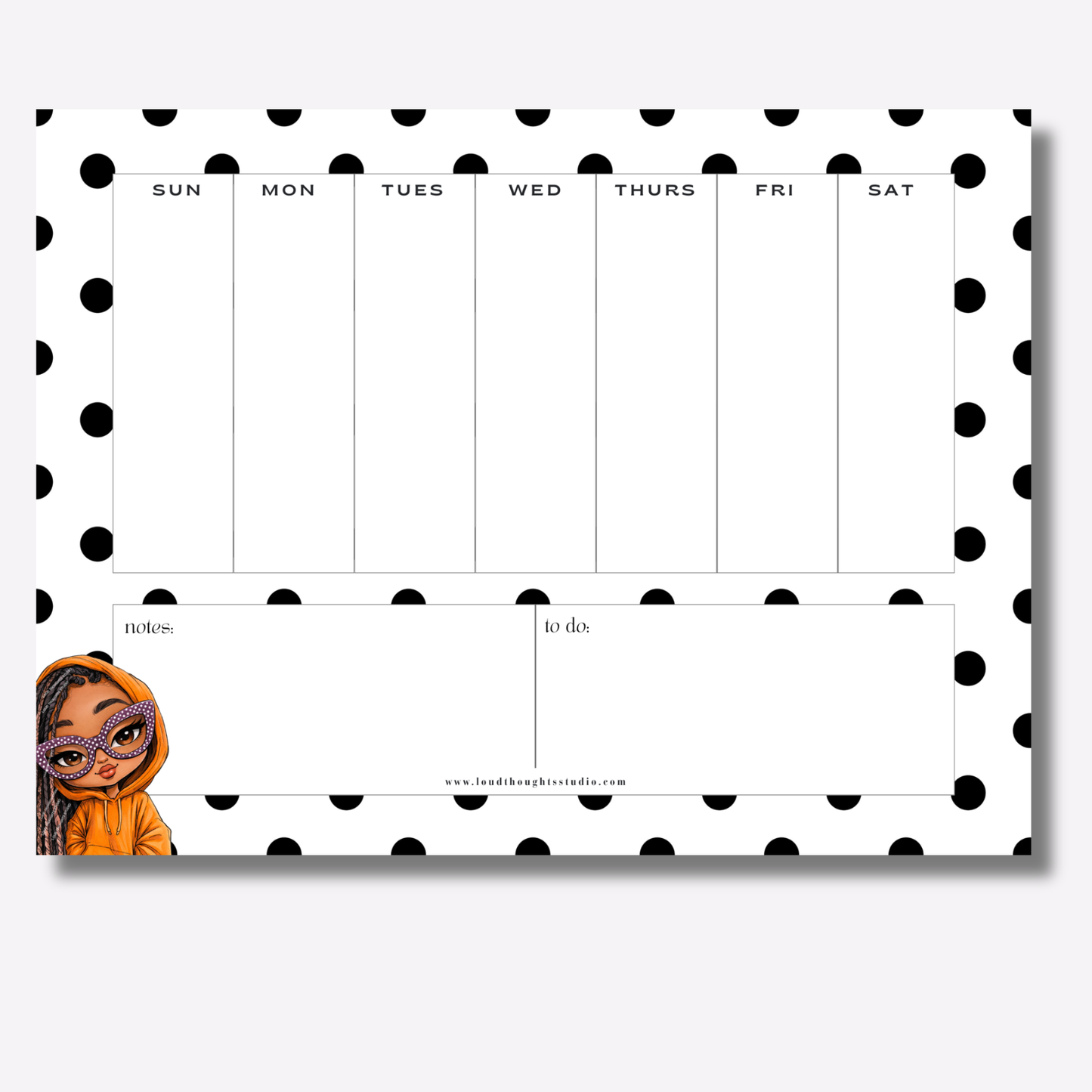 Weekly Planner Notepads - Hood Intentions Collection