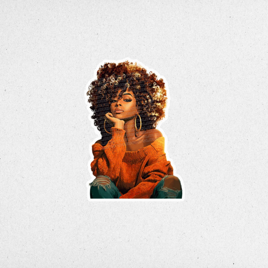 Unapologetic "Yasmin" Die Cut Sticker