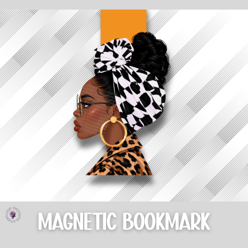 Hoops & Headwraps Magnetic Bookmarks