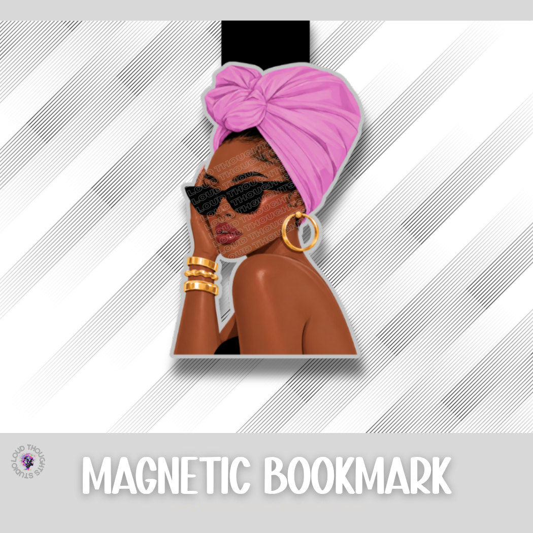 Hoops & Headwraps Magnetic Bookmarks