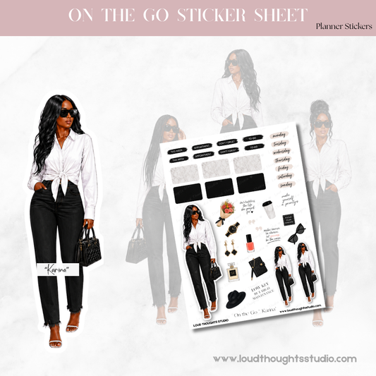 On the Go "Karina" Sticker Sheet