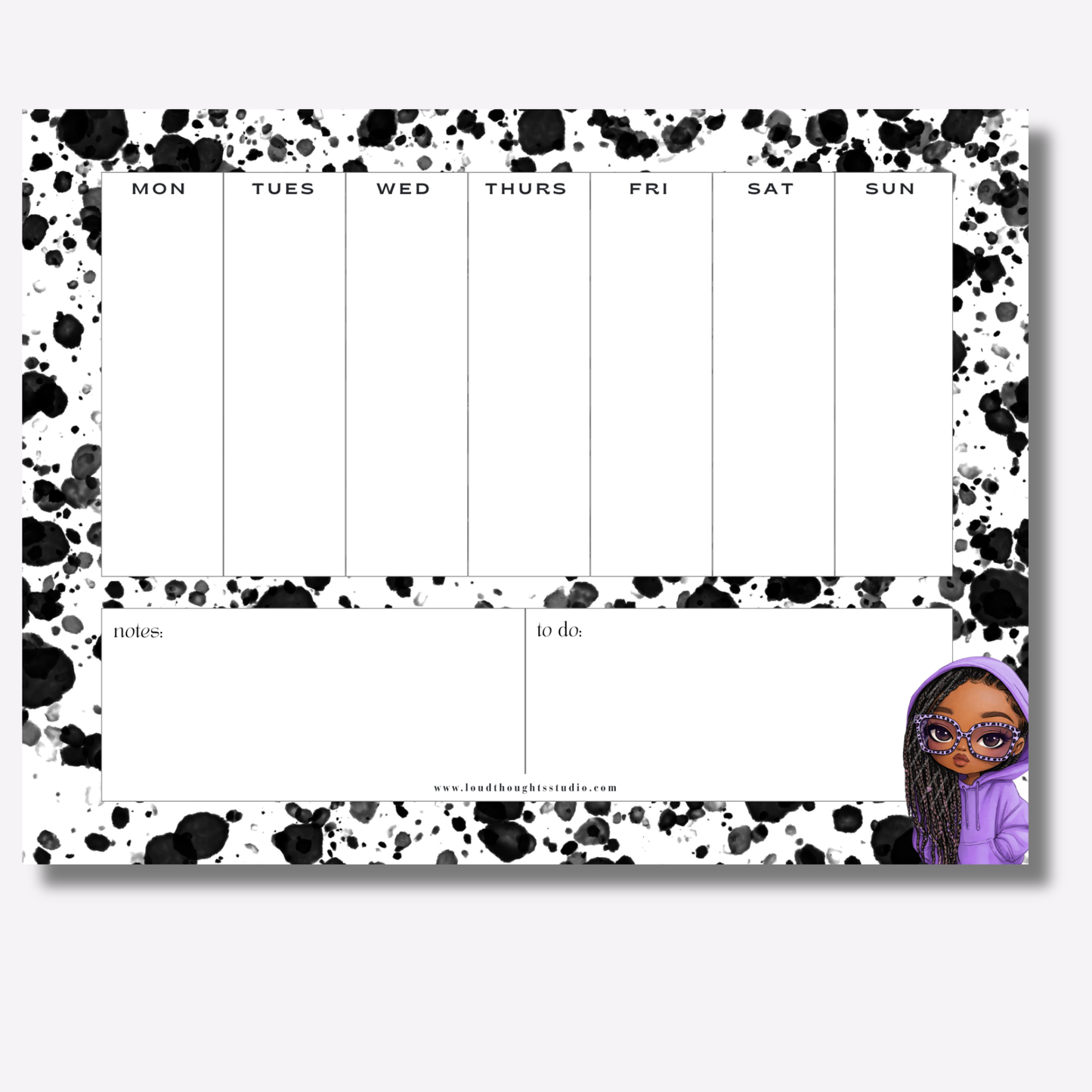 Weekly Planner Notepads - Hood Intentions Collection