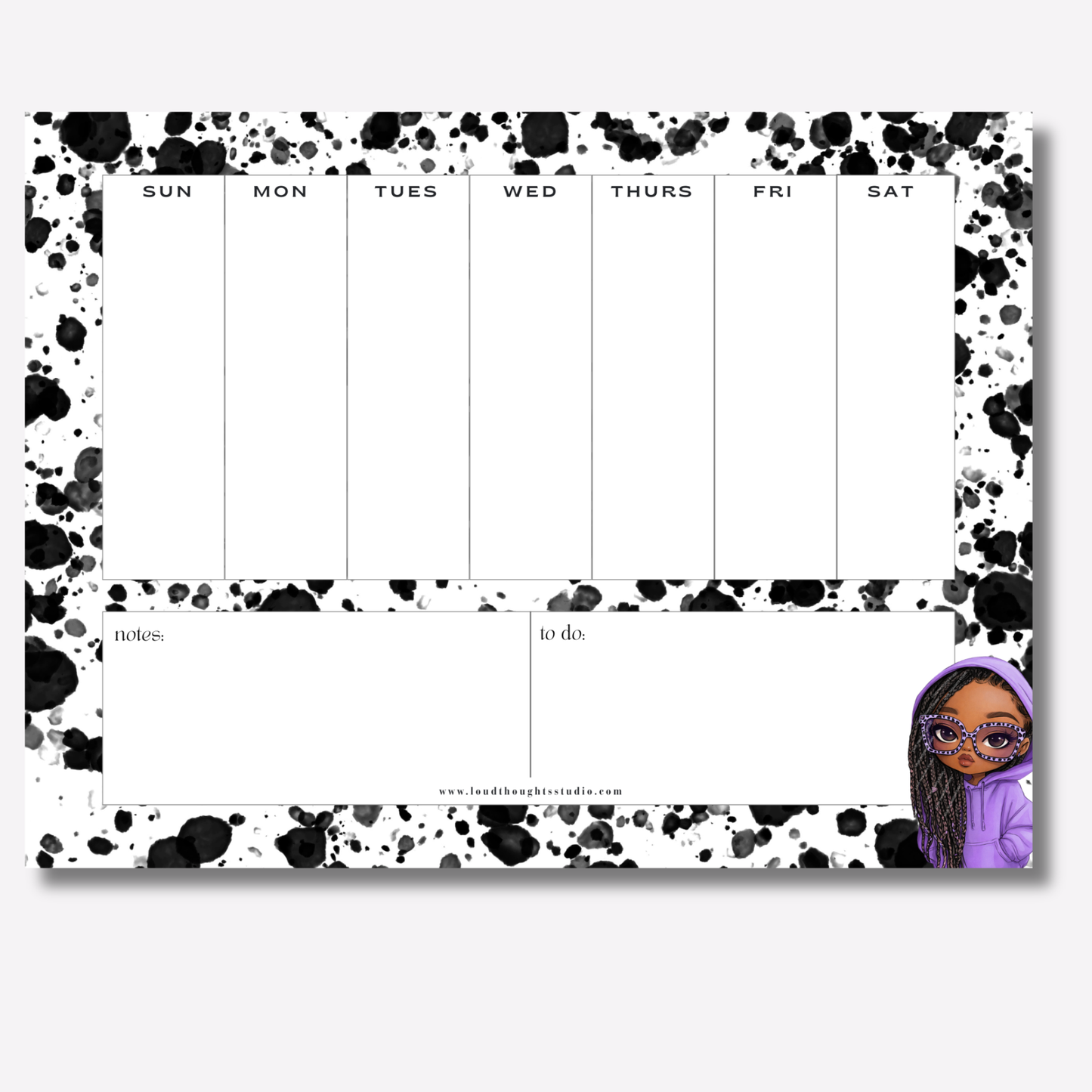Weekly Planner Notepads - Hood Intentions Collection