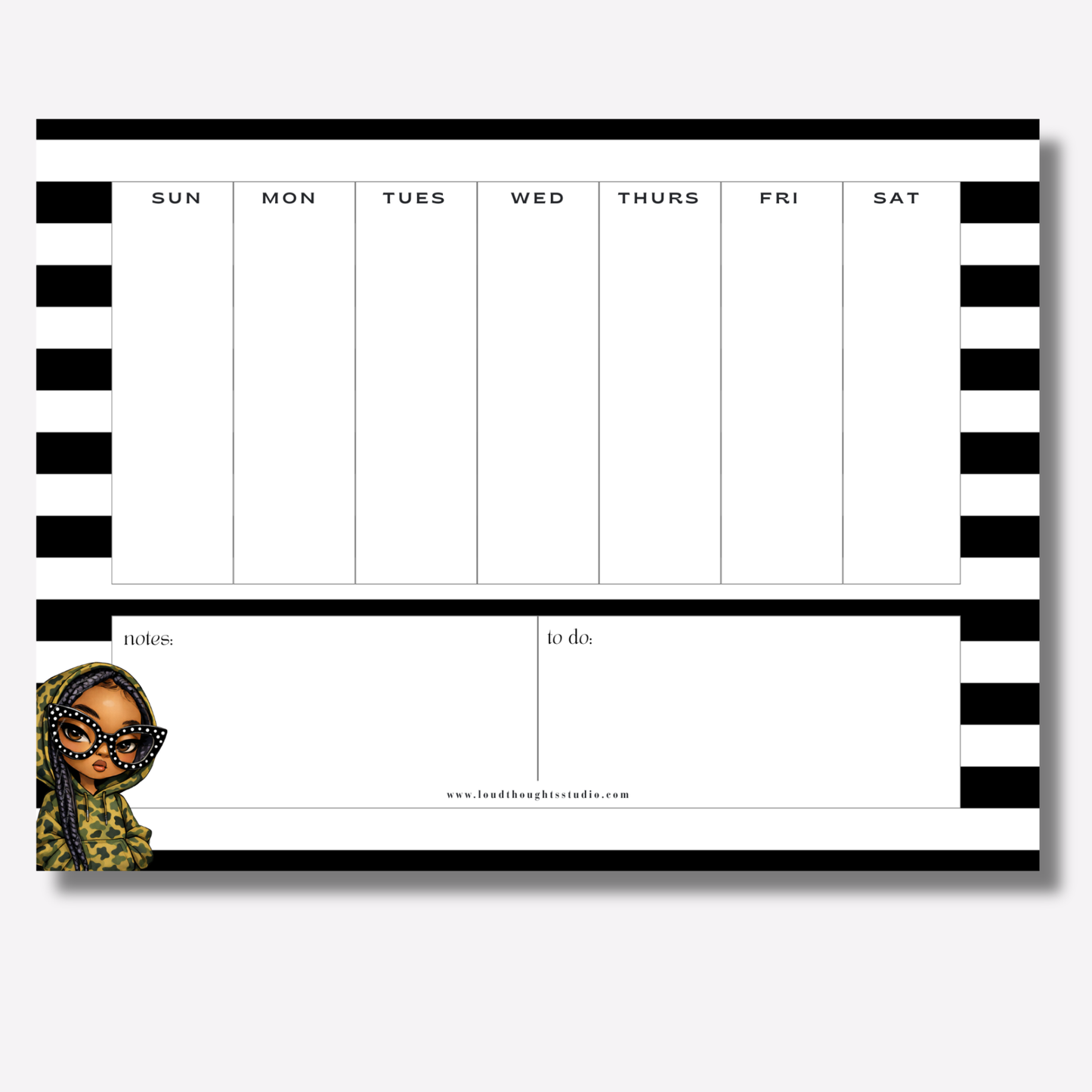 Weekly Planner Notepads - Hood Intentions Collection